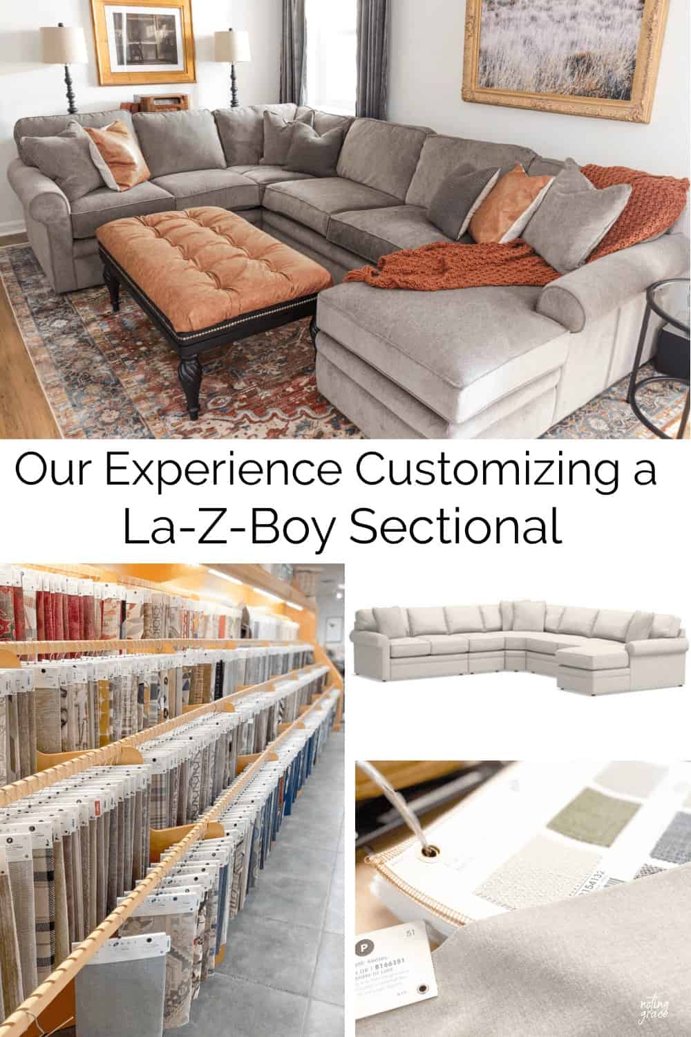 Our experience customizing a la-z-boy collins sectional