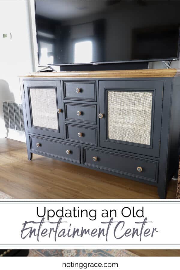 updating an old entertainment center