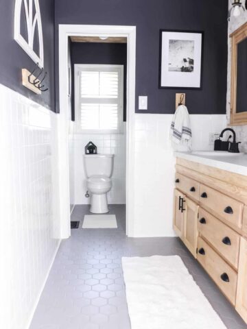 How We Changed Our Bathroom Tile For 150 Bucks Noting Grace - How To Paint Tile Walls In Bathroom