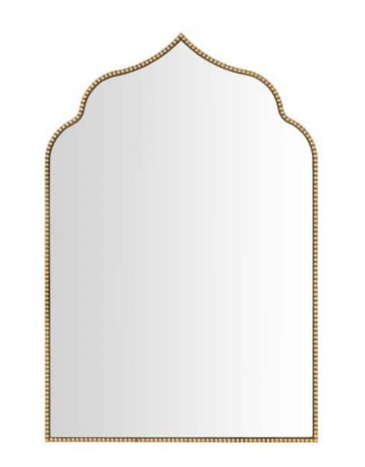 Gold Mirror with beaded edge