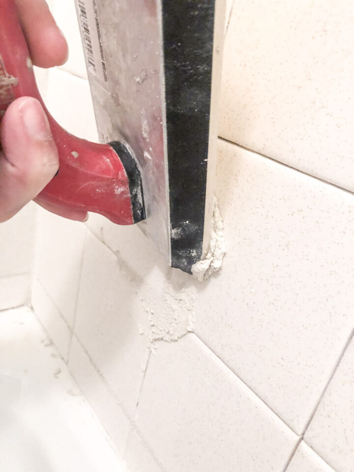 Easily Regrout Your Bathtub Walls, How To Regrout Floor Tile Without Removing Old Grout