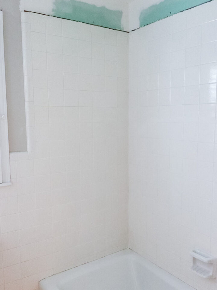 shower surround regrouted
