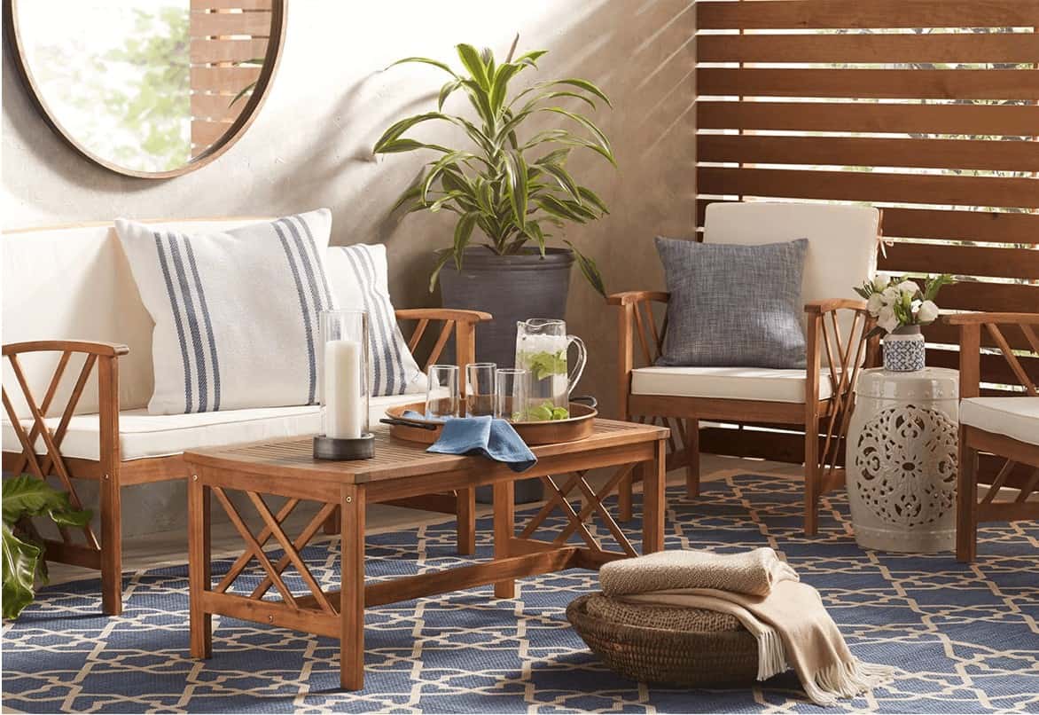 outdoor patio space image from Wayfair