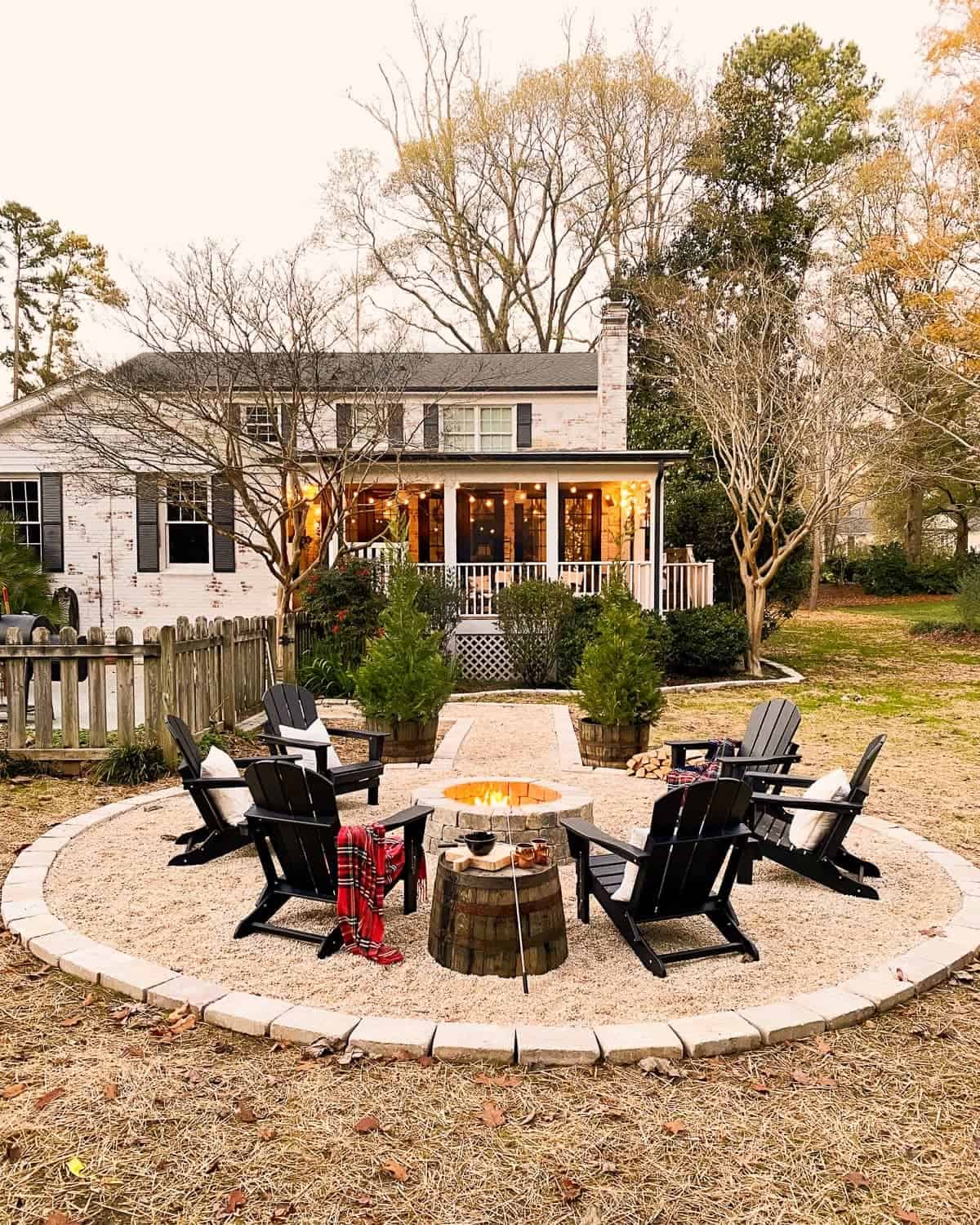 building a gravel patio