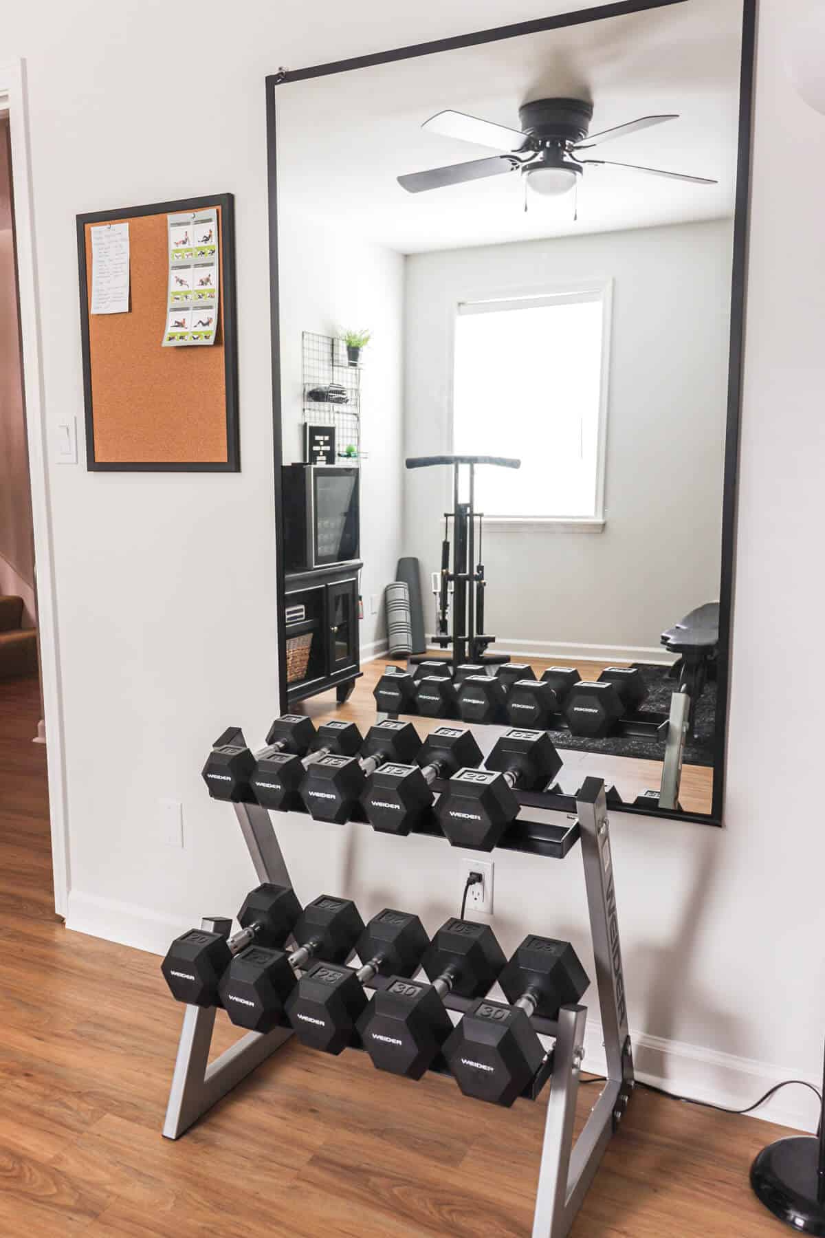 DIY Home Gym Mirror that is super affordable Your Home Renewed