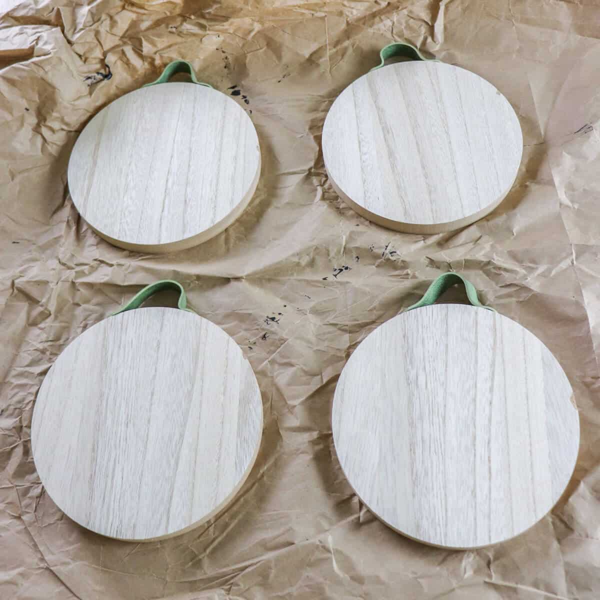 wood grain craft disc
