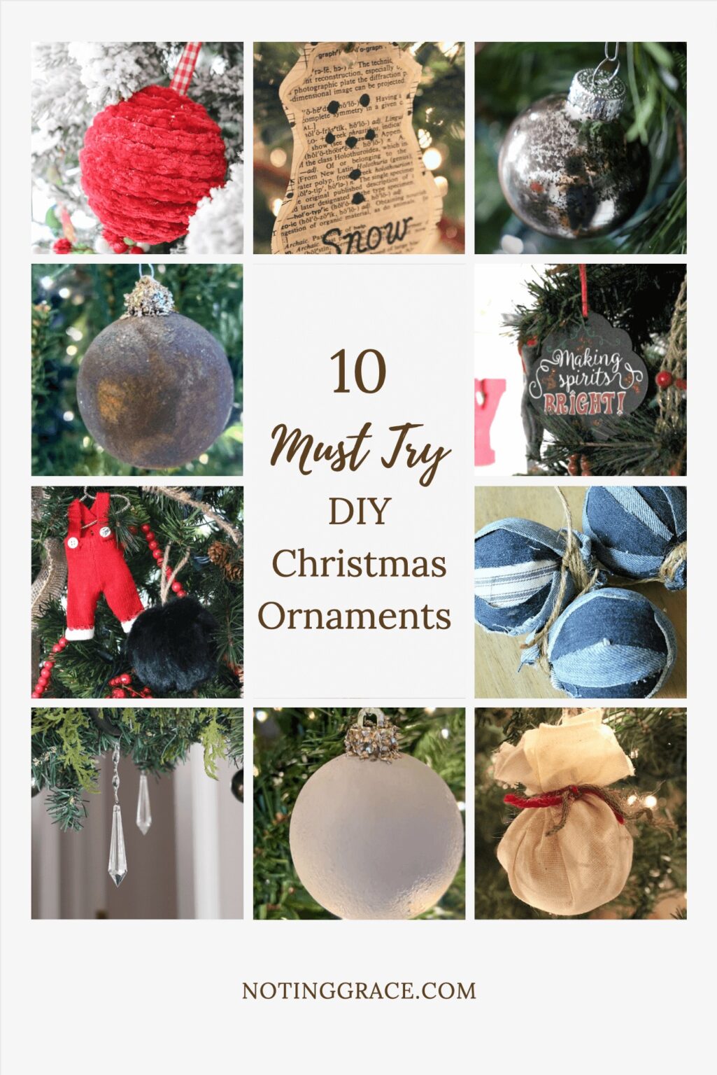 10 Must Try DIY Christmas Ornaments - Your Home Renewed