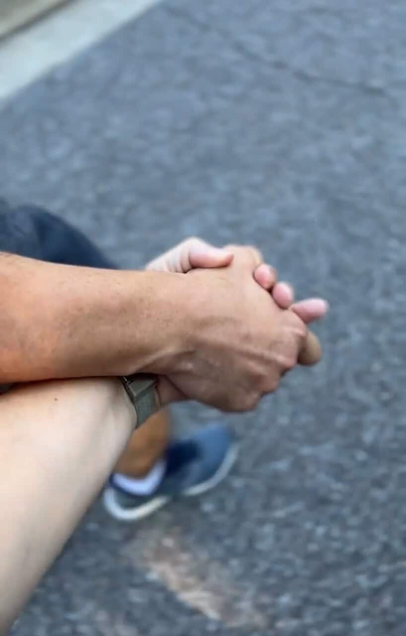 couple walking holding hands
