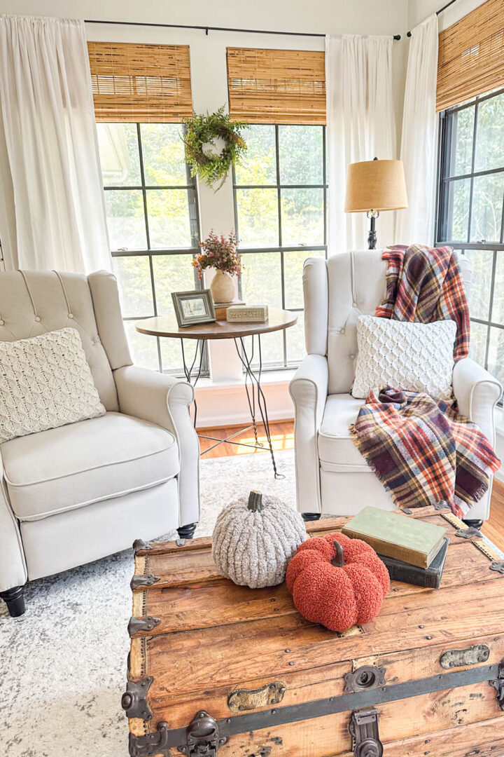 Picture of Best Budget Minimalist Fall Decor for Your Sunroom