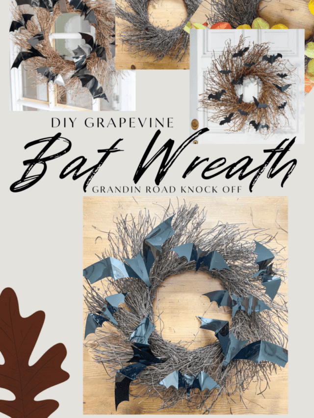DIY Grapevine Bat Wreath